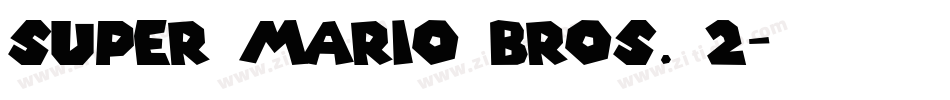 Super Mario Bros. 2字体转换